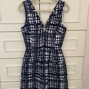 Madewell Midnight Dress in Brushstroke Plaid Size 0